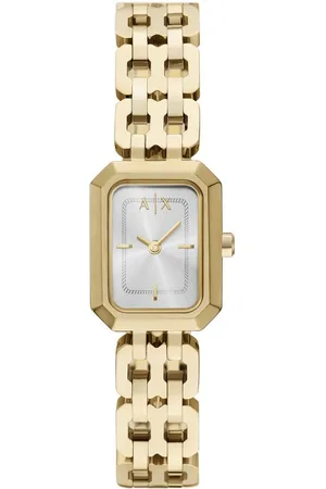 Armani Exchange Quarzuhr AX5811, Armbanduhr, Damenuhr, Edelstahlarmband, analog