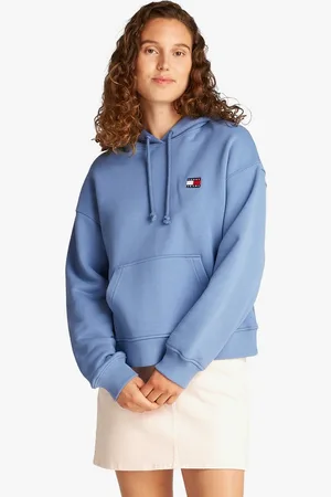 Tommy Hilfiger Kapuzensweatshirt TJW BXY BADGE HOODIE EXT in Großen Größen, Kapuze, Badge