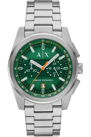 Armani Exchange Chronograph AX2862, Quarzuhr, Armbanduhr, Herrenuhr, Edelstahlarmband, Tag, Stoppfunktion