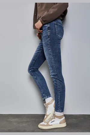 Street one Slim-fit-Jeans Style YORK mit Nieten und Stretch