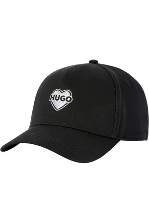 HUGO BOSS Fitted Cap Cara_VALENTINE mit Metalllogo in Herzform, verstellbarer Verschluss, unisex
