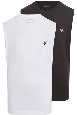 Calvin Klein T-Shirt MONO 2-PACK SL T-SHIRTS (Packung, 2-tlg., 2-er Pack) mit Logodruck