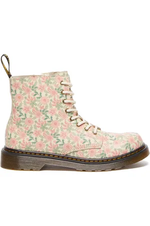 Dr. Martens 1460 Pascal Kinder ATHENA Schnürstiefel, Freizeitschuh, Schnürboots mit allover Blüten Print