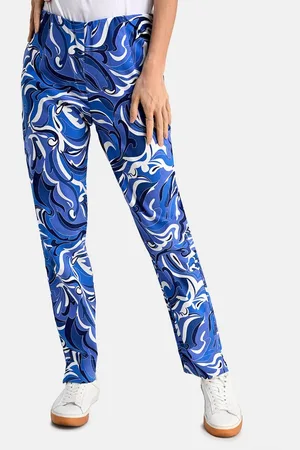 Bicalla Culotte Stretch-Hose mit Ornament-Print in Blau/Weiß (1-tlg) - Verkäufer: SENSCOIN GmbH