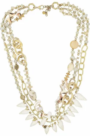 Alessandro Kette mit Anhänger Ocean Glow, dreireihige Muschelkette