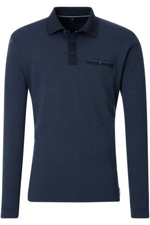 Casa Moda Langarm-Poloshirt Polo-Shirt Langarm gestreift