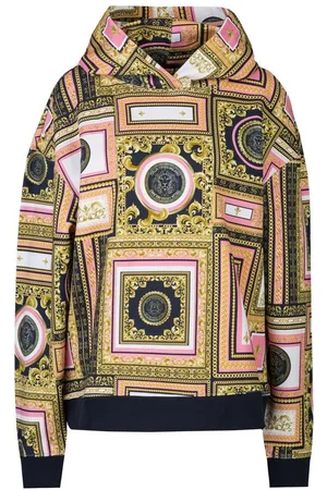 19V69 Italia Hoodie CHAOS mit auffälligem Barockmuster und Kapuze, modischer Look - Verkäufer: Marco GmbH