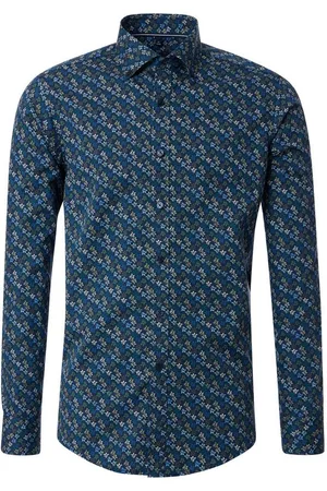 Casa Moda Langarmhemd Freizeithemd Print