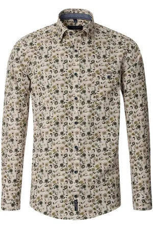 Casa Moda Langarmhemd Freizeithemd Print