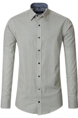 Casa Moda Langarmhemd Freizeithemd Print