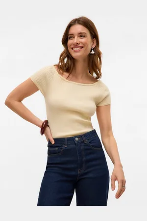VERO MODA Stricktop VMPOPPY SS OFF SHOULDER TOP VMA NOOS