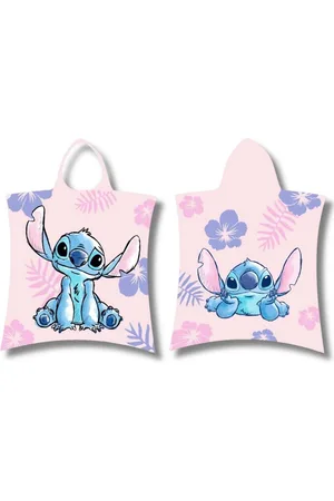 Disney Badeponcho Stitch, Baumwolle, mit Kapuze, Kinder Kapuzenhandtuch 50 x 115 cm - Verkäufer: Starkids Licensed Brands and more
