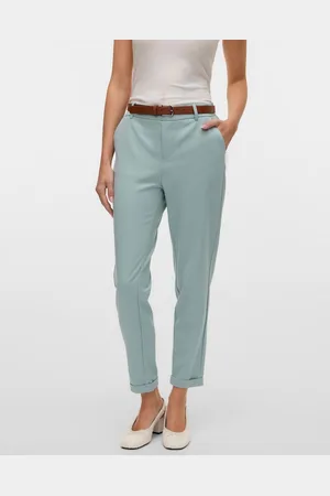 VERO MODA Anzughose VMMAYA MR LOOSE SOLID PANT NOOS knöchelfreie Form mit Saumaufschlag
