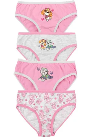 Paw Patrol Slip Panty für Mädchen - Kinder Unterhose Unterwäsche Rosa/Grau (4er Pack) - Verkäufer: IM-Trading