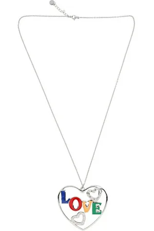 Alessandro Kette mit Anhänger HeartBeat, in Herz Form mit Love Schriftzug