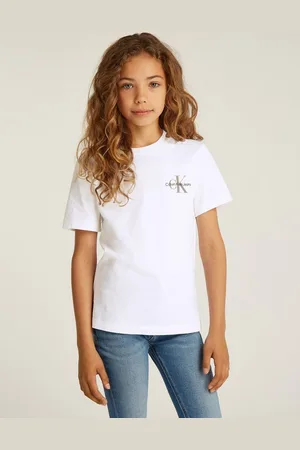 Calvin Klein T-Shirt Chest Monologo Ss T-Shirt für Kinder bis 16 Jahre und mit Logodruck