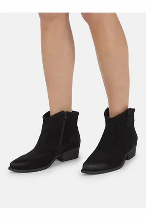 Felmini Stiefelette Veloursleder Cowboy Stiefelette - Verkäufer: S4S Commerce