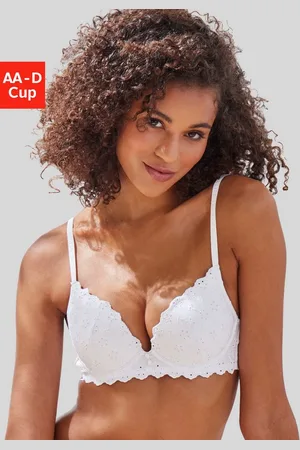 vivance collection Push-up-BH mit Bügel aus weicher Baumwolle mit Lochstickerei, sexy Dessous