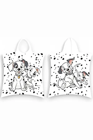 Disney Badeponcho 101 Dalmatiner, Baumwolle, mit Kapuze, Kinder Kapuzenhandtuch 50 x 115 cm - Verkäufer: Starkids Licensed Brands and more