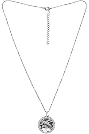 Alessandro Kette mit Anhänger Eternal Root, mit Lebensbaum Anhänger und Strass