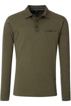 Casa Moda Langarm-Poloshirt Polo-Shirt Langarm gestreift
