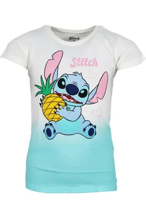 Disney Print-Shirt Lilo und Stitch Mädchen Kinder kurzarm T-Shirt Shirt 100% Baumwolle, Gr. 92 bis 128 - Verkäufer: WS-Trend