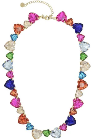 Alessandro Kette mit Anhänger Heartshine, mit funkelnden Glasherzen