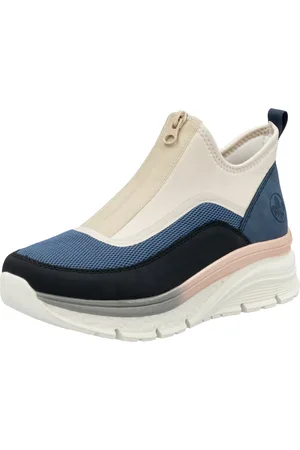 Rieker Schlupfboots, Keilabsatz, Freizeitschuh, High Top-Sneaker, Reißverschluss