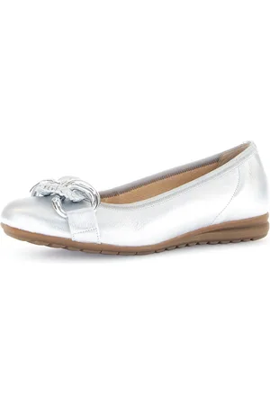 Gabor FLORENZ Ballerina, Keilabsatz, Businessschuh, Halbschuh, Schlupfschuh mit Zierkette