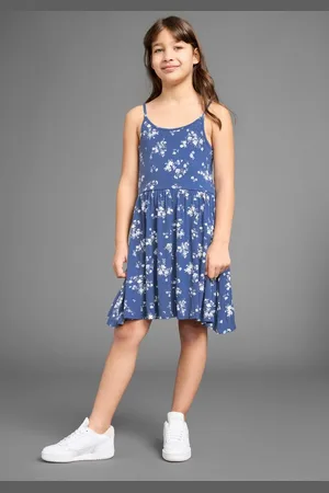 Kidsworld Jerseykleid Trägerkleid, sommerlich mit verstellbaren Trägern, aus Viskose mit schönem Blumendruck