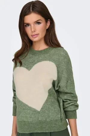 JACQUELINE DE YONG Strickpullover Weicher Cozy Strickpullover mit großem Herzmotiv JDYLOVELLA L/S HEART PULLOVER KNT - Verkäufer: ARIZONAS