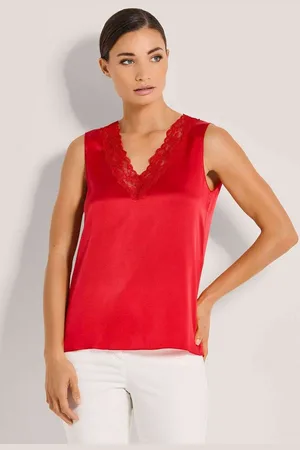 Madeleine Shirttop Lingerie-Top mit V-Ausschnitt und edler Spitze - Verkäufer: Premio Fashion GmbH