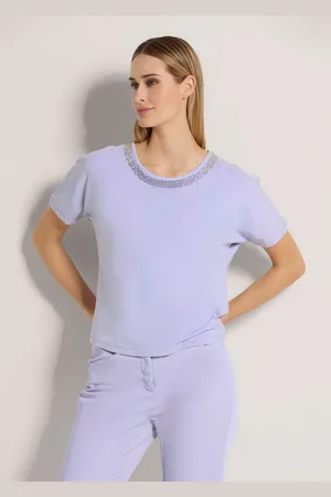 Madeleine Kurzarmshirt Rundhals-Shirt mit Strass-Blende - Verkäufer: Premio Fashion GmbH