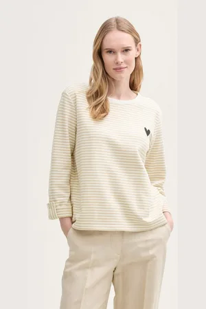 TOM TAILOR Sweatshirt Loose Fit Sweatshirt mit Streifenmuster - Verkäufer: