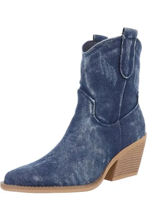 Ital-Design Damen Cowboyboots Western Westernstiefelette (88843787) Blockabsatz Stiefeletten in - Verkäufer: