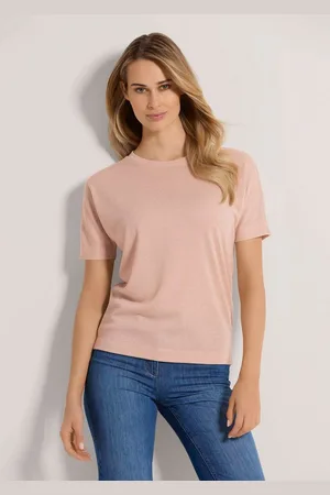 Madeleine Kurzarmshirt Rundhals-Shirt mit Glanz-Effekt - Verkäufer: Premio Fashion GmbH