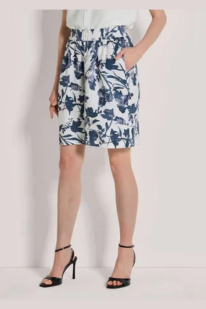Madeleine Shorts Leinen-Bermuda mit Unikat-Print - Verkäufer: Premio Fashion GmbH
