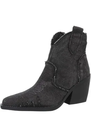 Ital-Design Damen Cowboyboots Western Westernstiefelette (88843810) Blockabsatz Stiefeletten in Schwarz - Verkäufer:
