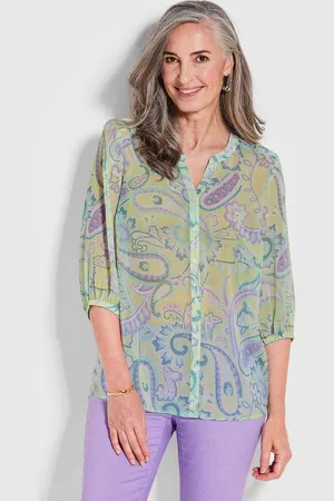 GOLDNER Chiffonbluse Druckbluse - Verkäufer: