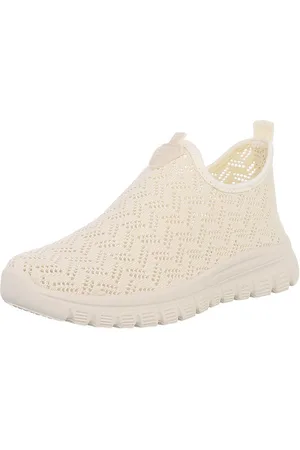 Ital-Design Damen Low-Top Freizeit Slipper (88843880) Keilabsatz/Wedge Sneakers Low in Beige - Verkäufer: