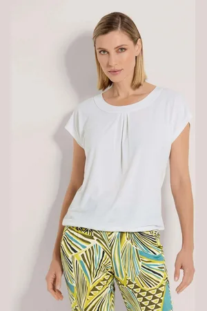Madeleine Kurzarmshirt Leichtes Kurzarm-Shirt mit Rundhalsausschnitt - Verkäufer: Premio Fashion GmbH
