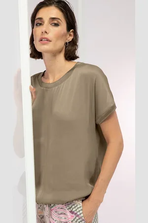 Bianca Rundhalsshirt JULIE aus modernem Materialmix in Trendfarben - Verkäufer: