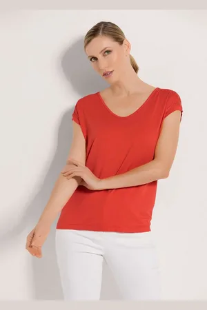 Madeleine Kurzarmshirt Rundhals-Shirt mit Stickerei - Verkäufer: Premio Fashion GmbH