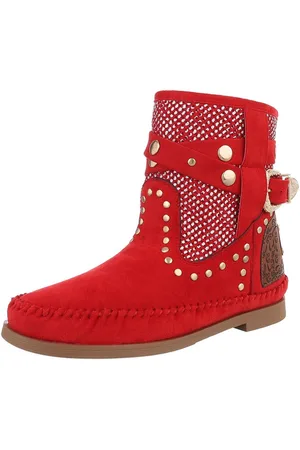 Ital-Design Damen Cowboyboots Boho/Hippie Stiefelette (88843858) Blockabsatz Western- & Bikerboots in - Verkäufer: