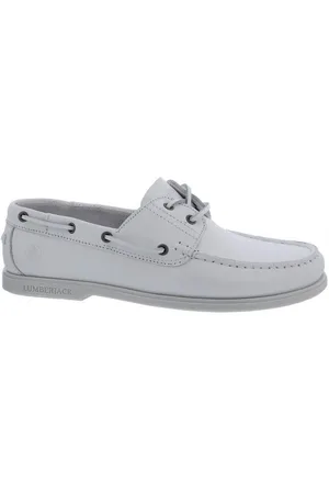 Lumberjack Navigator Bootssschuh, Glattleder, White SM07804-005 Bootsschuh - Verkäufer: Schuhhaus Wilhelm Vormbrock