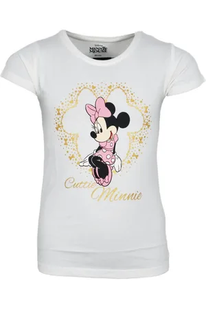 Disney Print-Shirt Minnie Maus Mädchen Kinder kurzarm T-Shirt 100% Baumwolle, Gr. 92 bis 128 - Verkäufer: WS-Trend