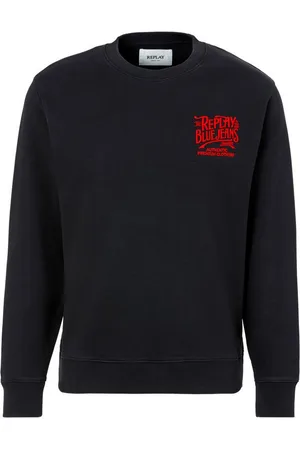 Replay Sweatshirt mit Stickerei auf der Brust