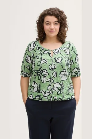 TOM TAILOR T-Shirt Plus Size - T-Shirt in Knitter-Optik - Verkäufer: TOM TAILOR