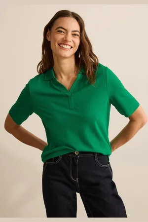 CECIL Poloshirt im soften Baumwoll-Mix