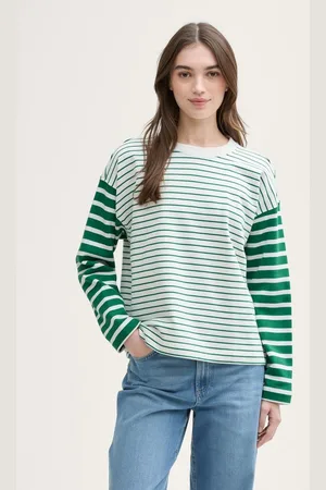 TOM TAILOR Sweatshirt Loose Fit Sweatshirt mit Streifenmuster - Verkäufer: TOM TAILOR